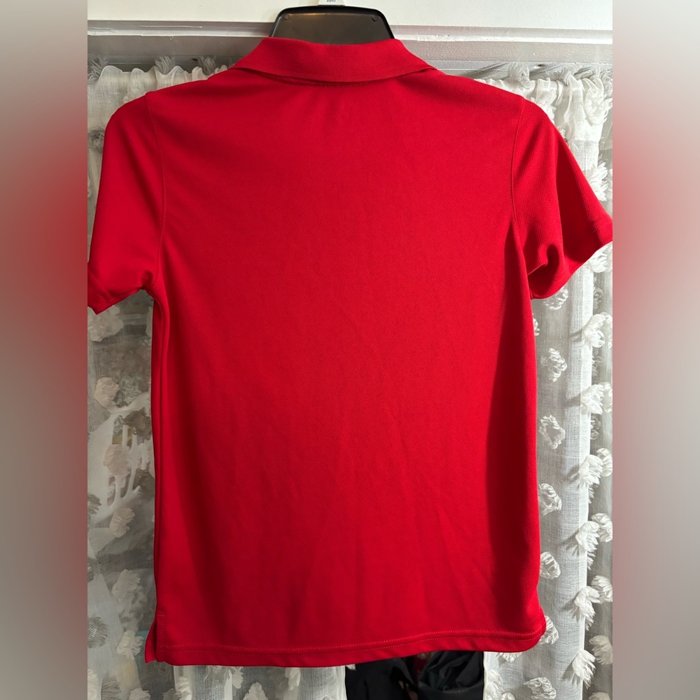 bcg Red Kids Polo Shirt with Classic Collar - Picture 4 of 4